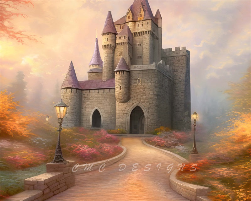 Kate Magical Autumn Castle Backdrop Designed by Candice Compton