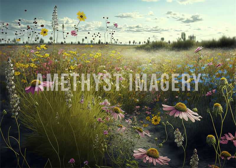 Kate Summer Wildflowers Backdrop Designed by Angela Miller