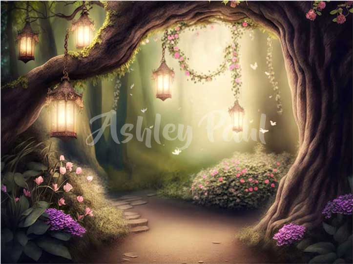 Kate Summer Enchanted Forest Backdrop Designed by Ashley Paul