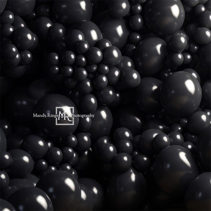 Kate Black Balloon Wall Birthday Backdrop Designed by Mandy Ringe Photography