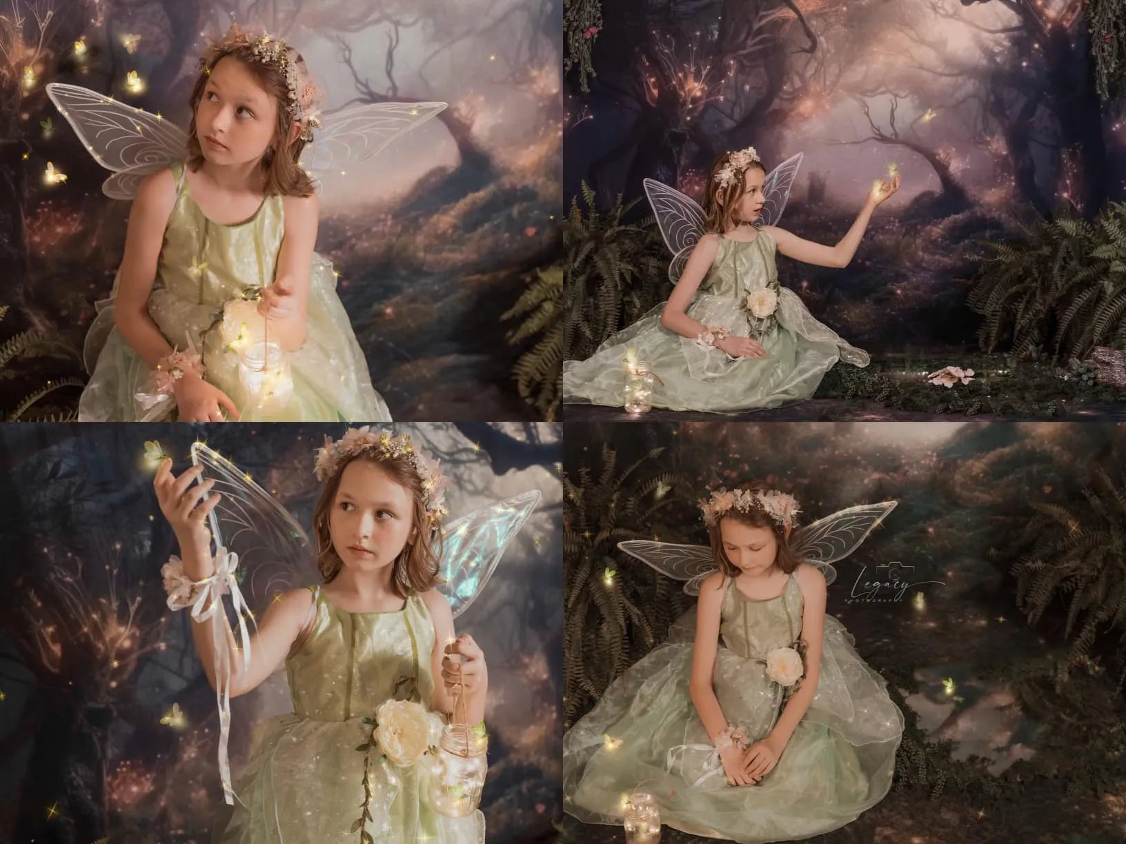 Kate Enchanted Fairy Forest Summer Fantasy Backdrop Designed by Mandy Ringe Photography