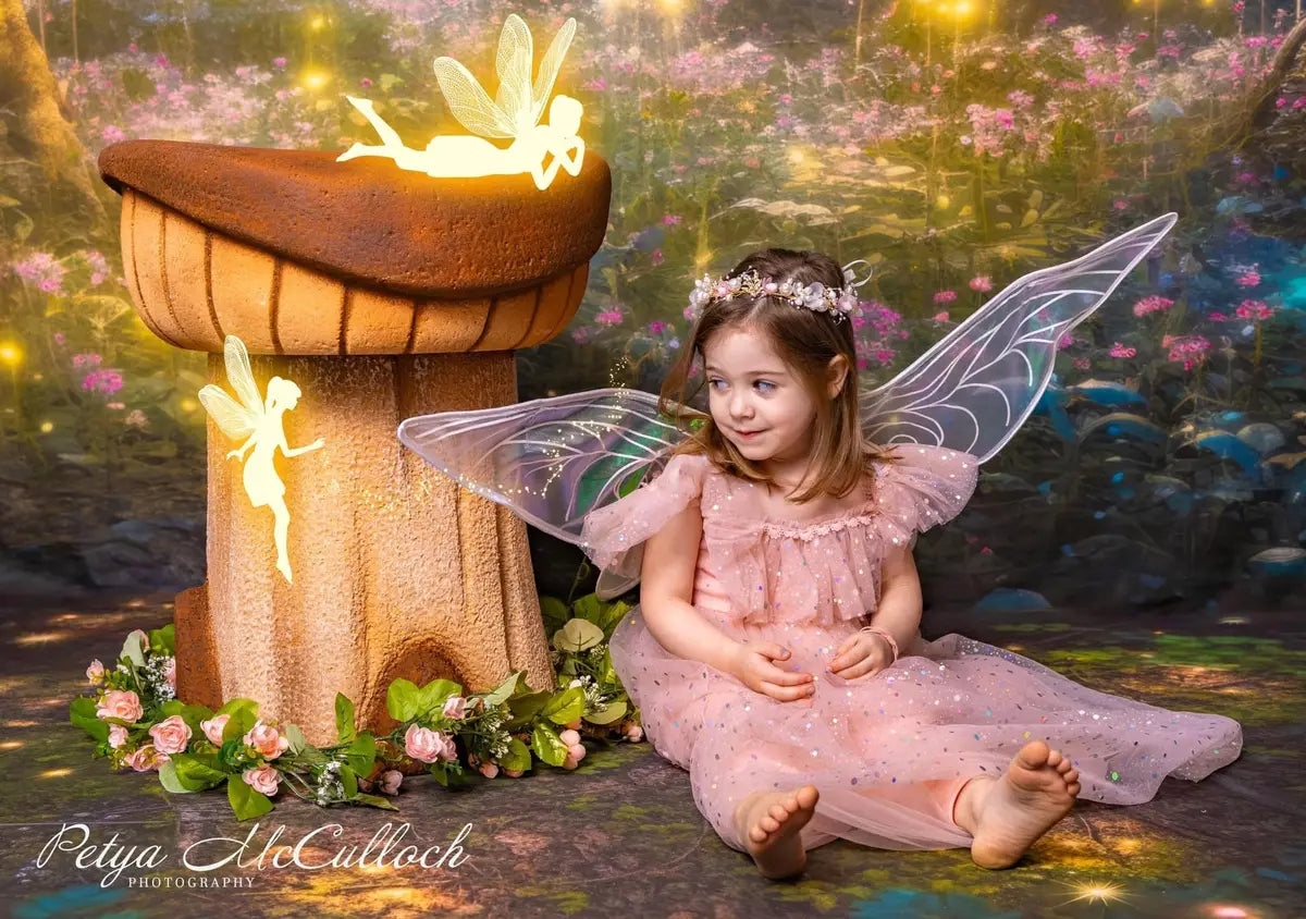 Kate Enchanted Spring Fairy Forest Backdrop Designed by Mandy Ringe Photography