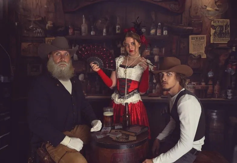 Dekorative Duschvorhanghaken Im Western-Stil – 12 Stück, Metall Mit Harz, Cowboy & Totenkopf Motive