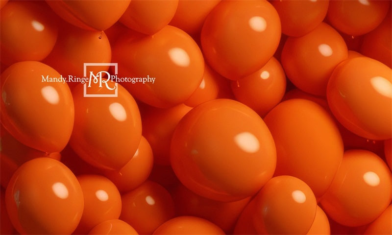 Oranje Ballonnen Foto Achtergrond Ontworpen door Mandy Ringe Fotografie