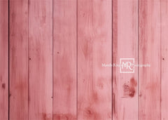 Kate Pink Doll Wood Floor Printed Backdrop Designed by Mandy Ringe Photography