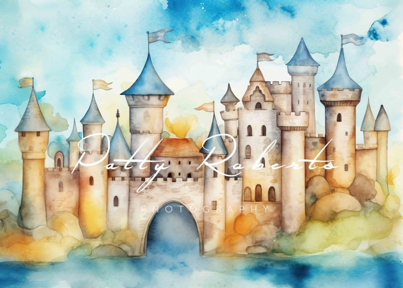 Kate Painted Medieval Castle Backdrop Designed by Patty Robert
