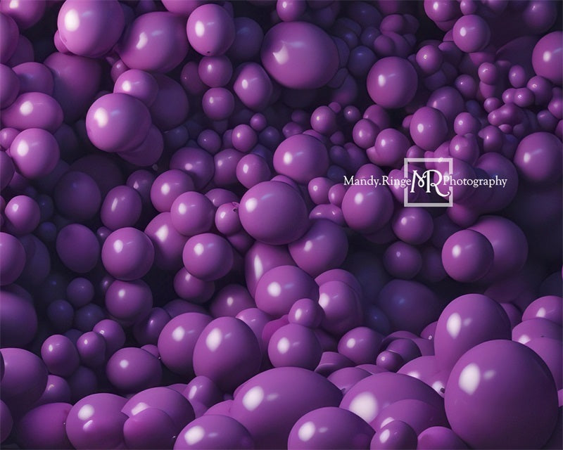 Kate Purple Balloon Wall Backdrop Designed by Mandy Ringe Photography