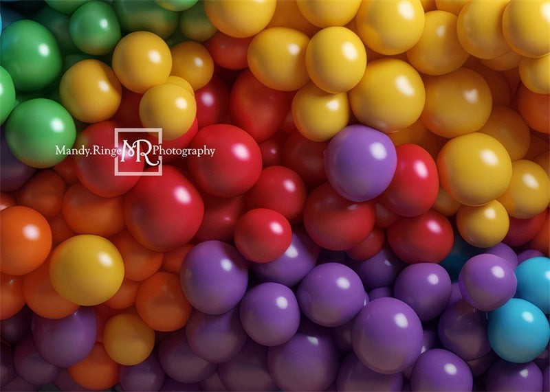 Kate Rainbow Balloon Wall Backdrop Designed by Mandy Ringe Photography
