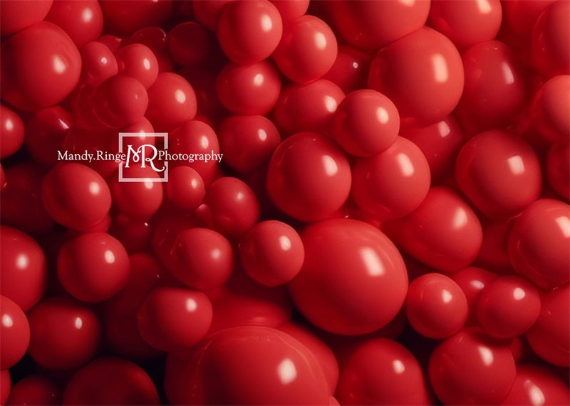 Kate Red Balloon Wall Backdrop Designed by Mandy Ringe Photography