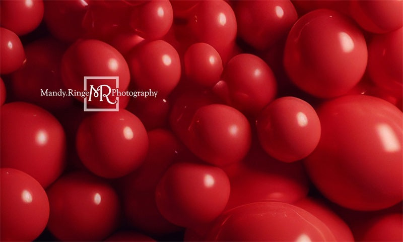 Kate Red Balloon Wall Backdrop Designed by Mandy Ringe Photography