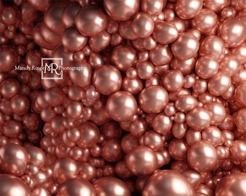 Rose Gold Ballonnenmuur Foto Achtergrond Ontworpen door Mandy Ringe Fotografie