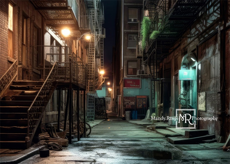 Fondo de Calle de Superhéroes Diseñado por Mandy Ringe Photography