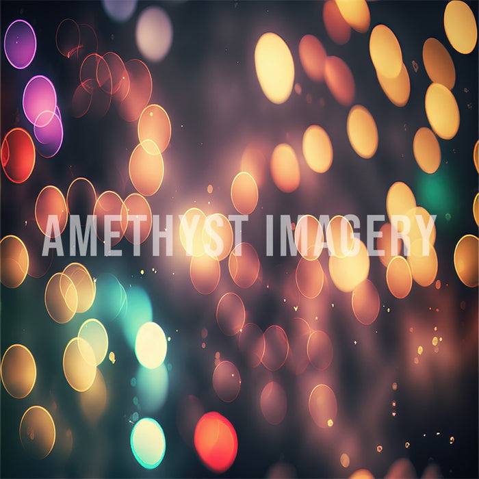 Vibrant Multicolor Bokeh Light Backdrop