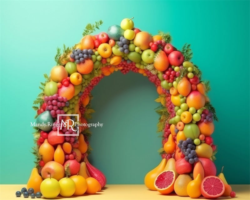 Kate Summer Tutti Fruitti Fruit Arch Backdrop Designed by Mandy Ringe Photography