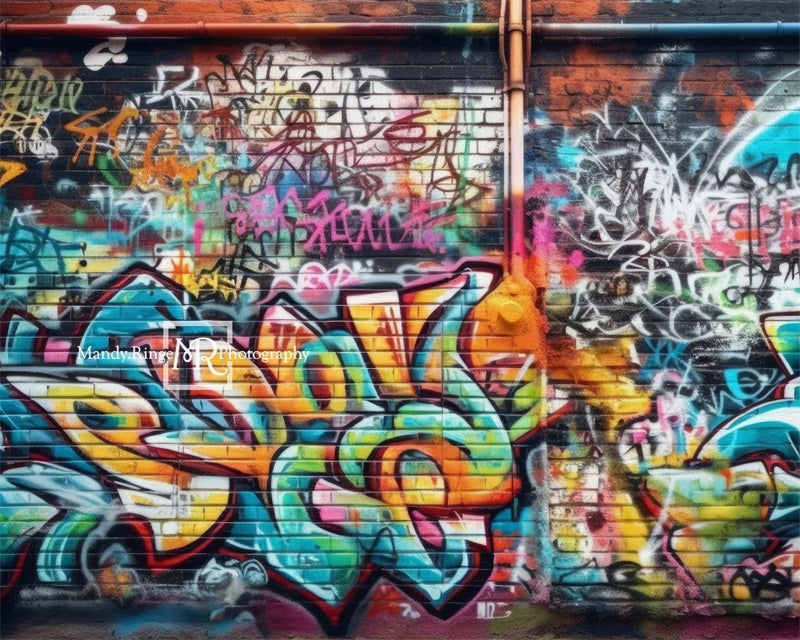 RTS Kate Urban Graffiti Wall Backdrop Designed by Mandy Ringe Photography