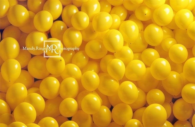 Kate Yellow Balloon Wall Backdrop Designed by Mandy Ringe Photography