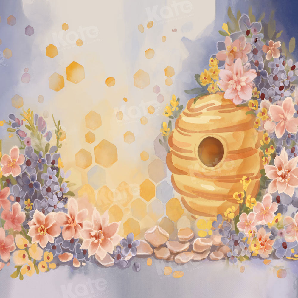 Kate Summer Fine Art Bee Honey Backdrop Designed by GQ