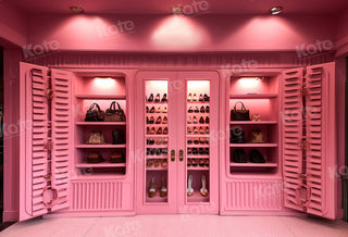 Kate Princess Pink Room Printed Backdrop Designed by Chain Photography