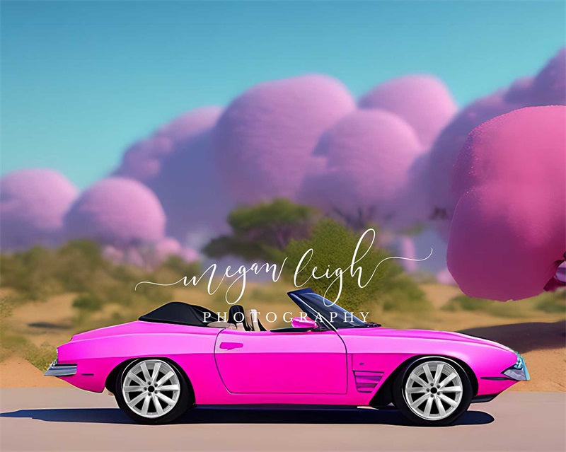 Kate Fashion Doll Fantasy Dream Car Backdrop Designed by Megan Leigh Photography