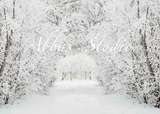 Kate Winter Wonderland Tree Printed Backdrop Designed by Abbas Studio