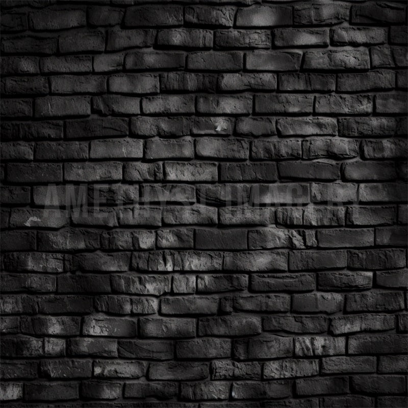 Kate Black Brick Wall Backdrop Designed by Angela Miller
