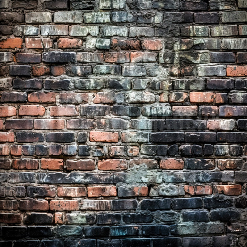 Kate Pink Black Brick wall Backdrop Designed by Angela Miller