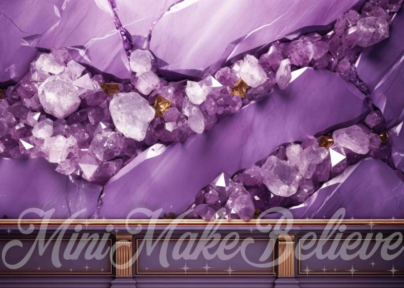 Kate Amethyst Wall Purple Backdrop Designed by Mini MakeBelieve