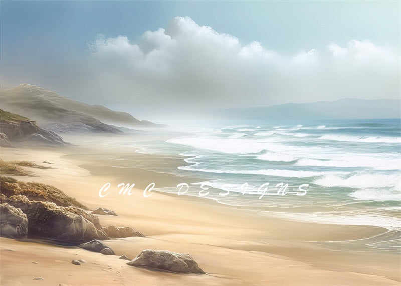Kate Summer Dreamy Ocean Shores Backdrop Designed by Candice Compton