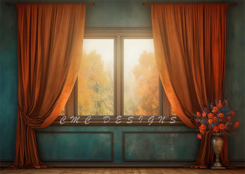 Kate Hazy Autumn Window Backdrop Designed by Candice Compton