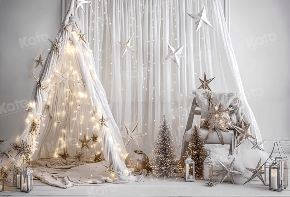 Kate Christmas Fantasy Dream Tent Star Backdrop for Photography