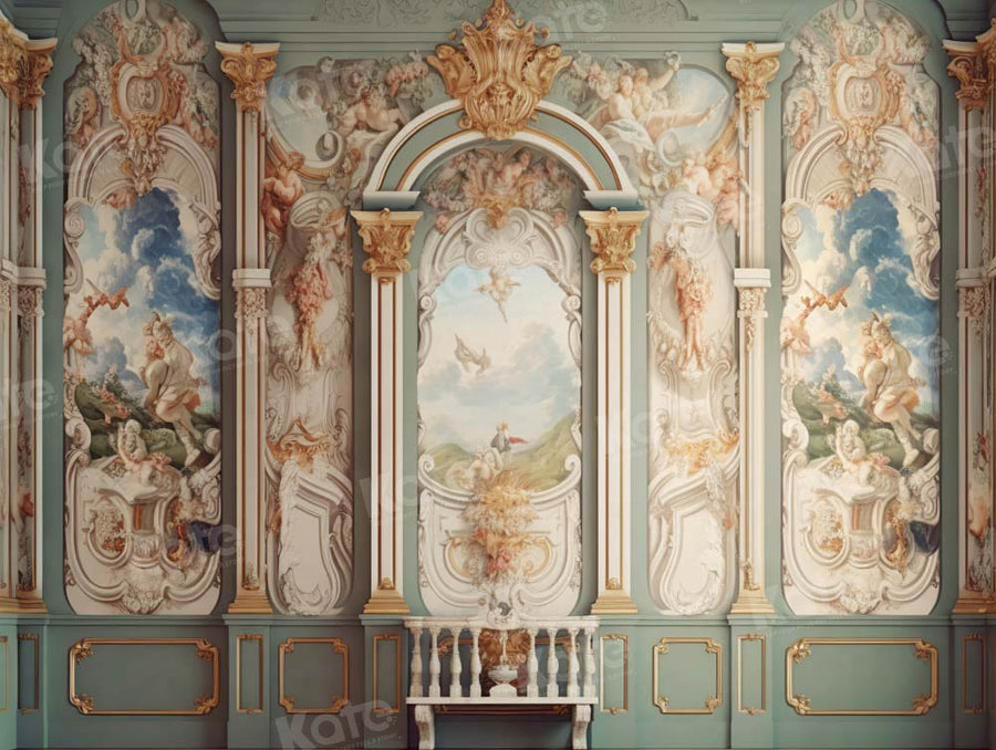 Elegant Baroque Angelic Wall Mural