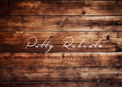 Suelo de madera rica en el fondo diseñado por Patty Robert