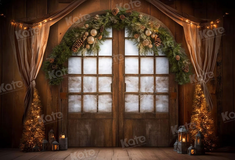 RTS Kate Christmas Retro Door Room Backdrop for Photography