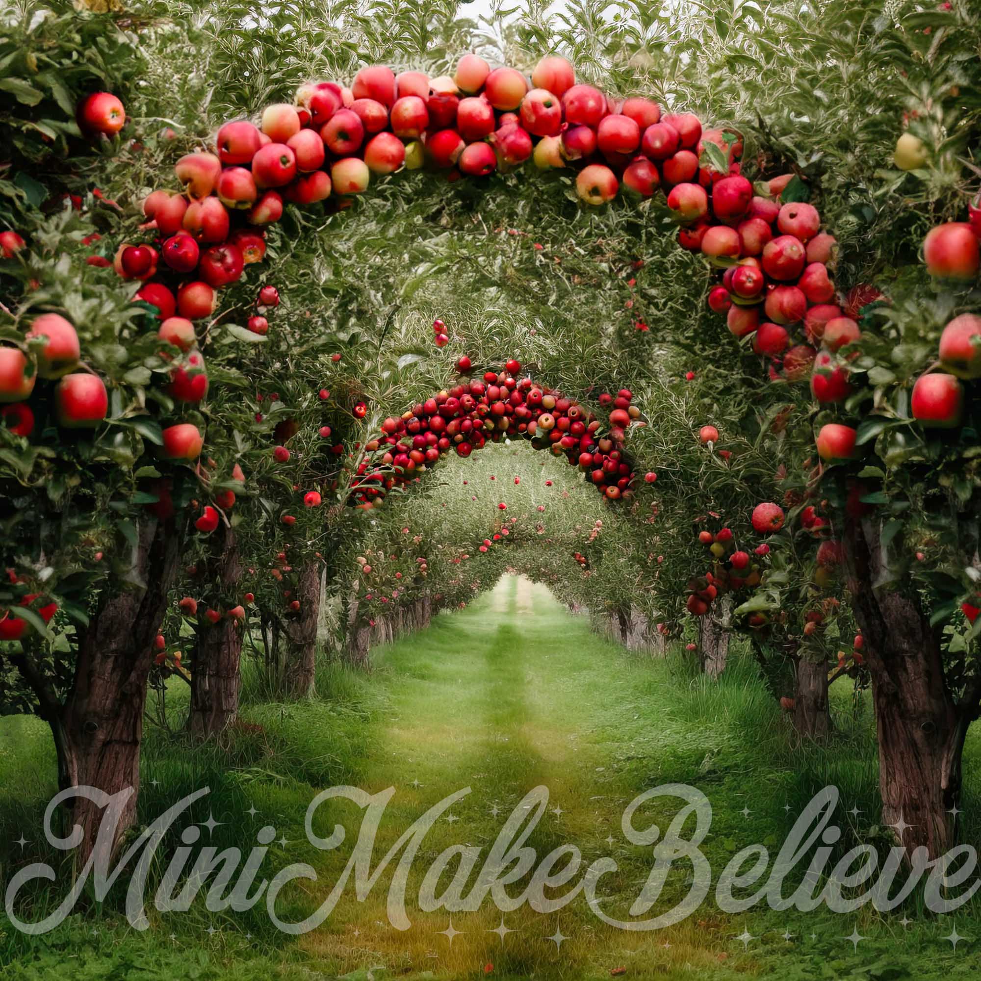 Kate Apple Orchard Fall Autumn Backdrop Designed by Mini MakeBelieve