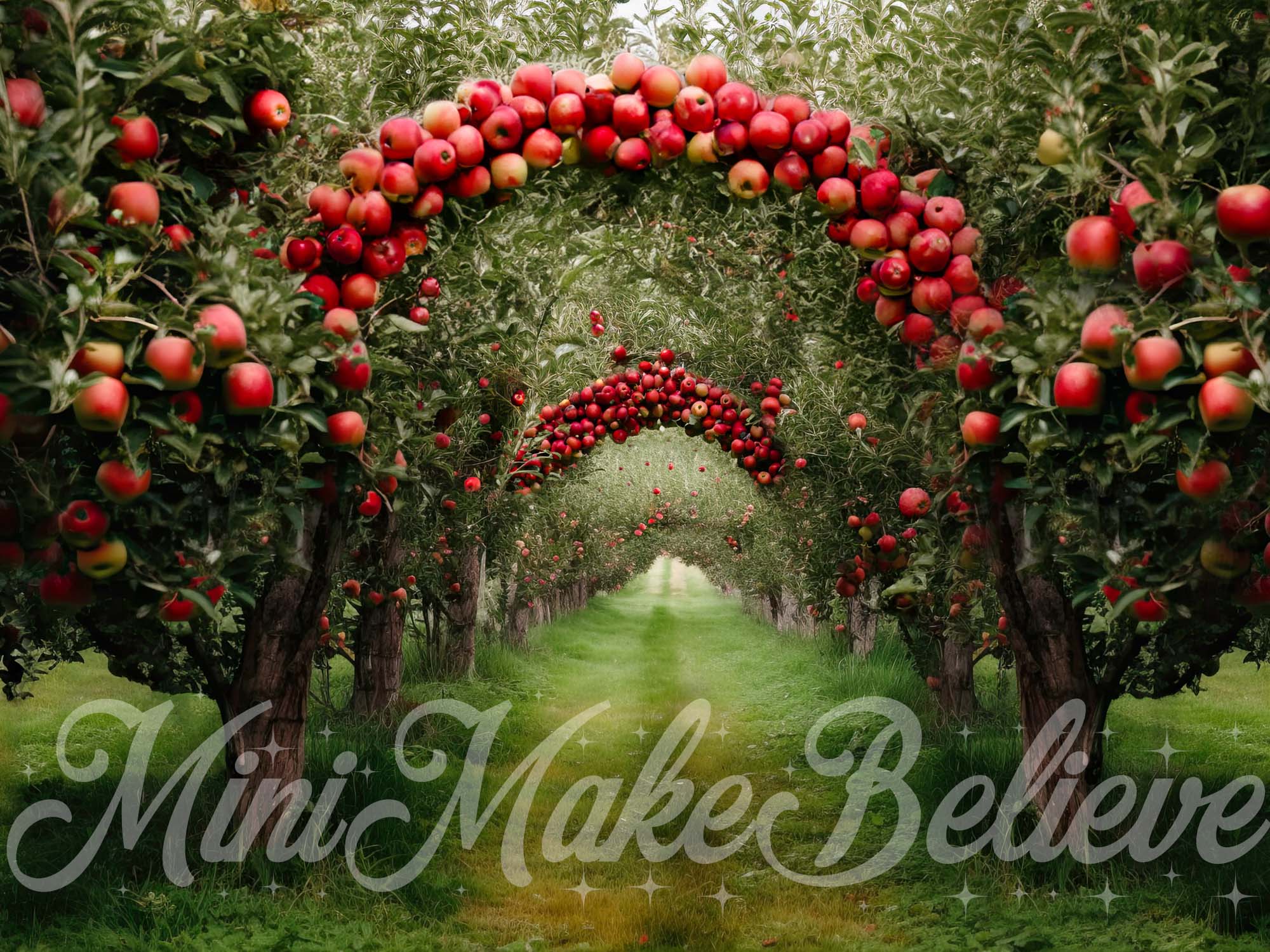 Kate Apple Orchard Fall Autumn Backdrop Designed by Mini MakeBelieve