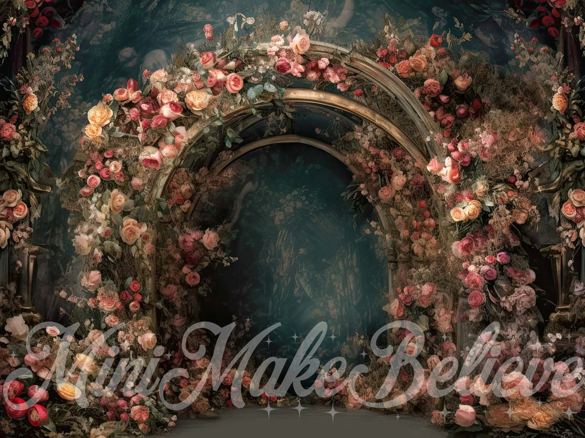 Vintage Floral Arch Wedding Backdrop