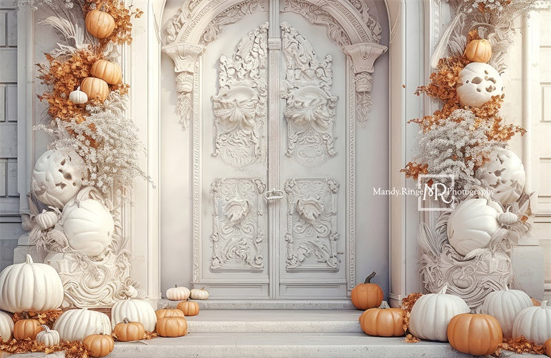 Kate Elegant Autumn Front Door Backdrop Designed by Mandy Ringe Photography