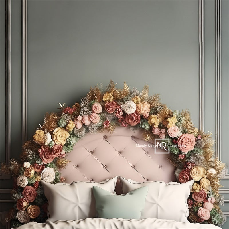 Kate Rose Garden Headboard Boudoir Backdrop Designed by Mandy Ringe Photography