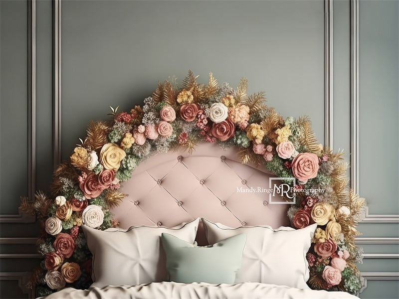 Kate Rose Garden Headboard Boudoir Backdrop Designed by Mandy Ringe Photography