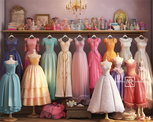 Elegant Princess Gown Display Backdrop