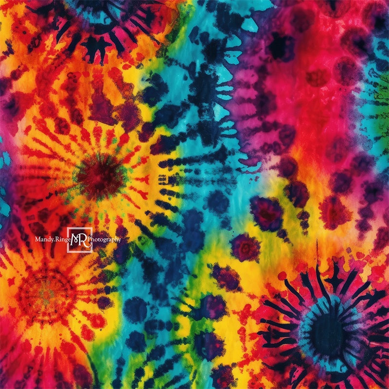 Kate Groovy Tie Dye Backdrop Designed by Mandy Ringe Photography