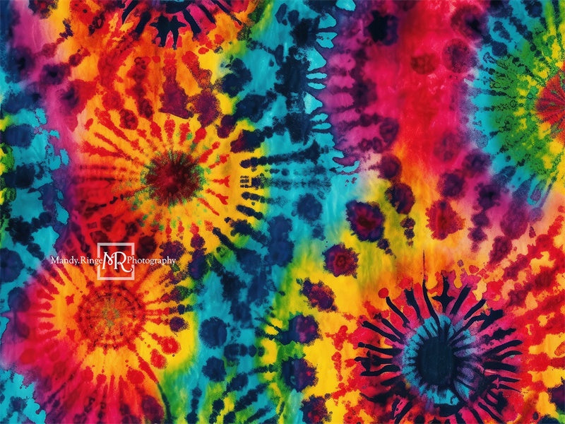 Kate Groovy Tie Dye Backdrop Designed by Mandy Ringe Photography