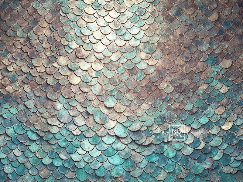 Kate Summer Mermaid Scale Wall Backdrop Designed by Mandy Ringe Photography
