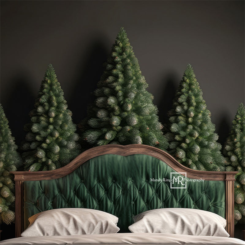 Kate Winter Pine Headboard Backdrop Designed by Mandy Ringe Photography