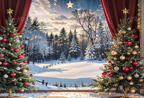 Aazon.co : Kate 10x6.5ft Erry Christas Eve Lighting Photo Backdrops