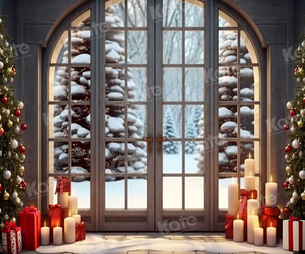 Kate Christmas Decorate Tree Gifts Window Backdrop Designed by Emetselch