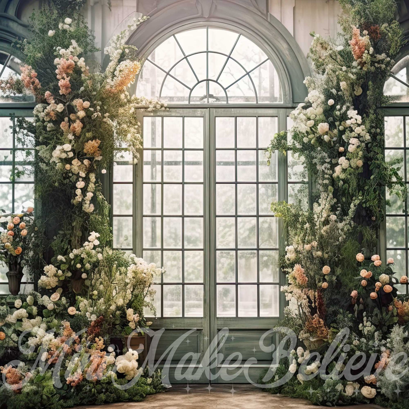 Elegant Vintage Floral Garden Backdrop