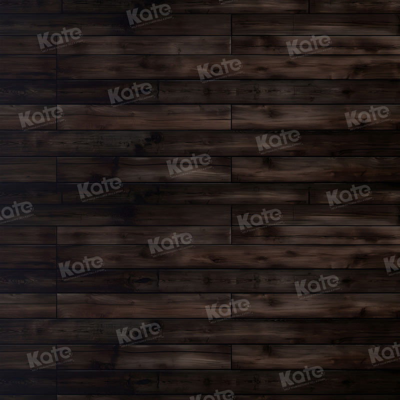 Kate Dark Wood Floor Backdrop for Photography