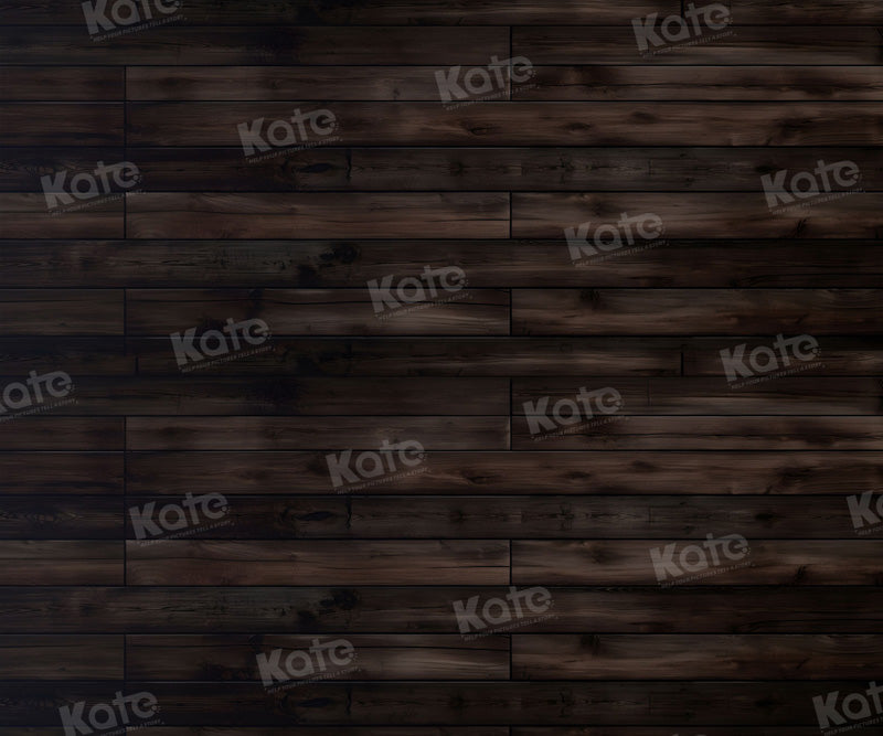 Kate Dark Wood Floor Backdrop for Photography