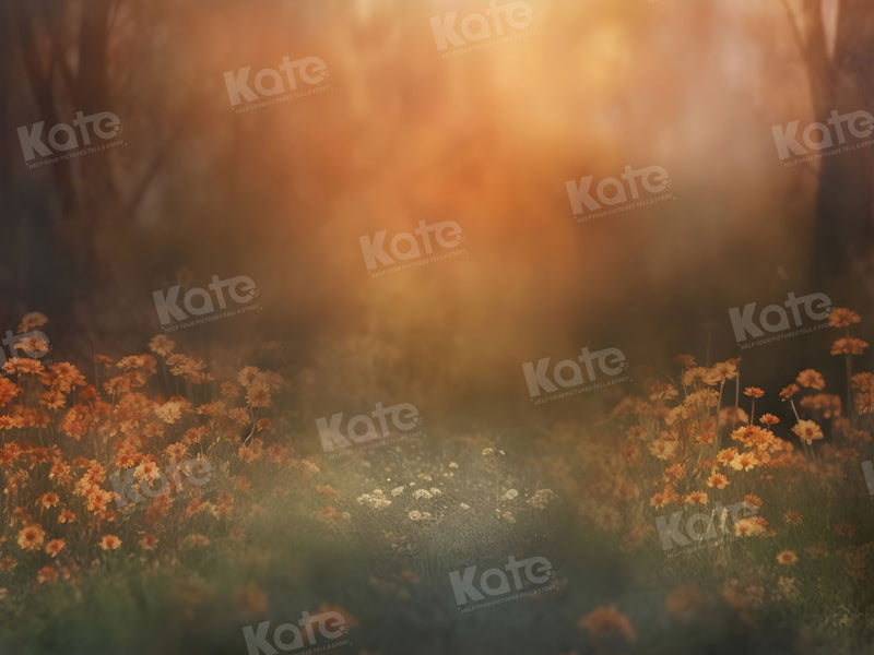 Kate Autumn Flower Field Backdrop for Photography